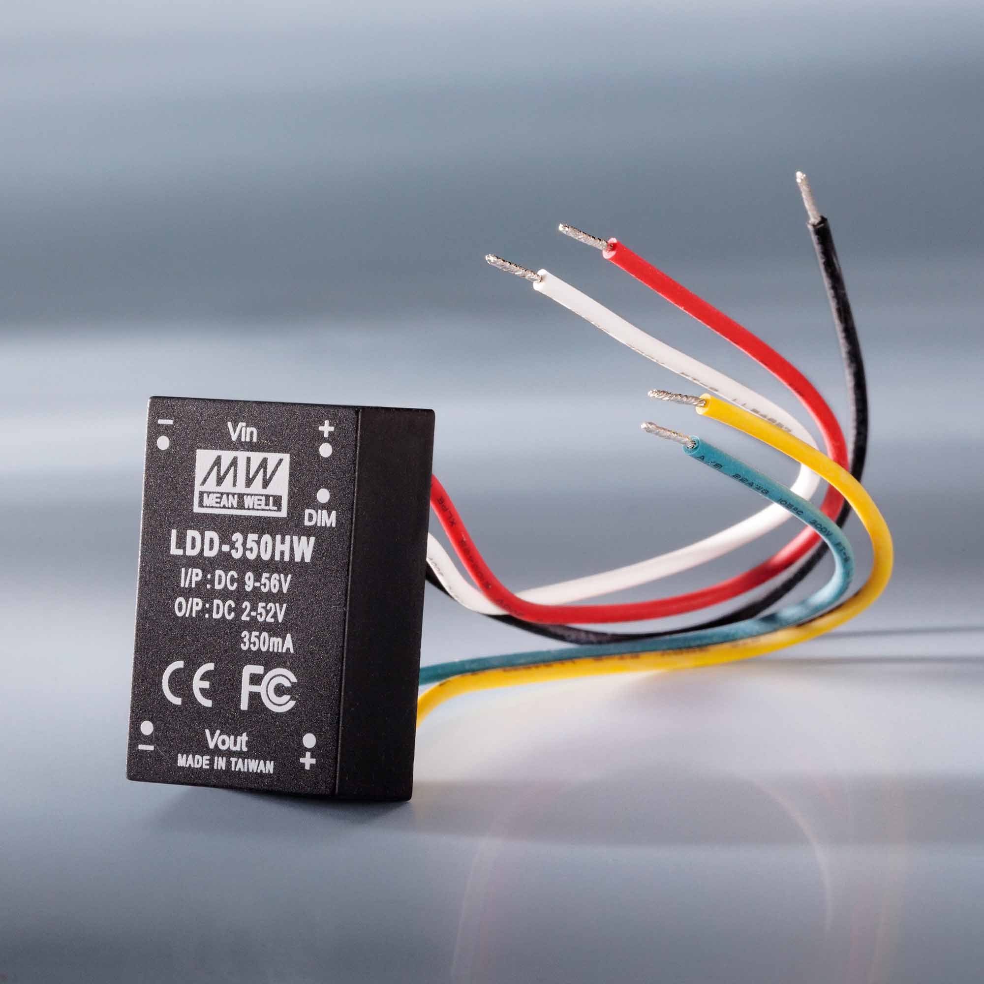 MEAN WELL Driver LED de corriente constante LDD-1000H IP67 1000mA 9-56VDC a 2 > 52VDC