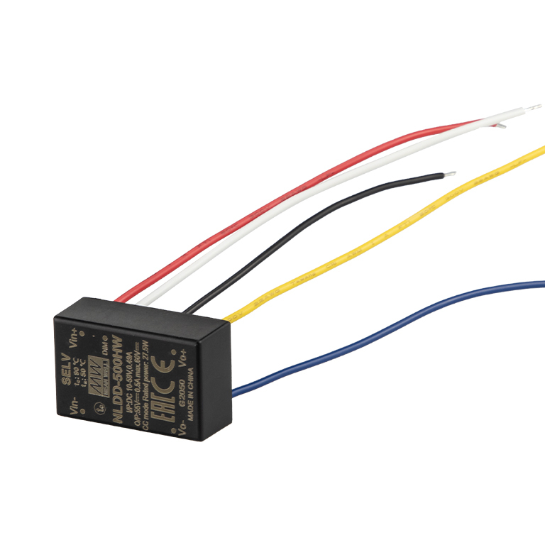 Constant current LED driver Meanwell NLDD-350HW 350mA 10-56VDC to 6 > 52VDC PWM & Remote On-Off