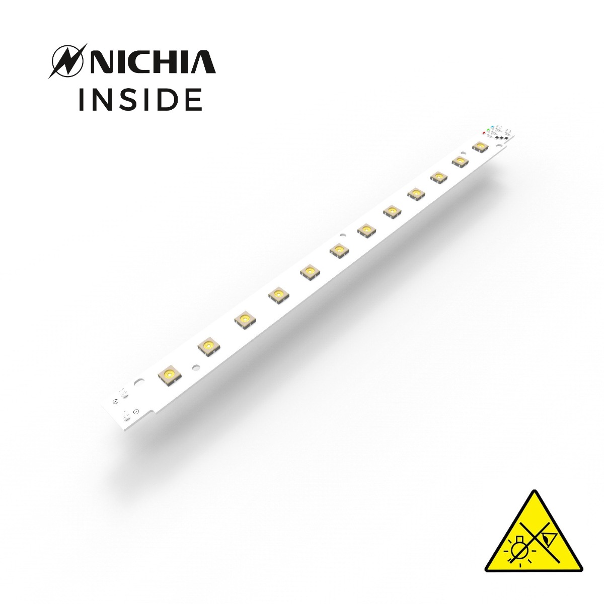 Violeta UVC Nichia tira LED 280nm 12 NCSU334B LEDs 1176mW 28cm 1500mA para desinfección y esterilización 