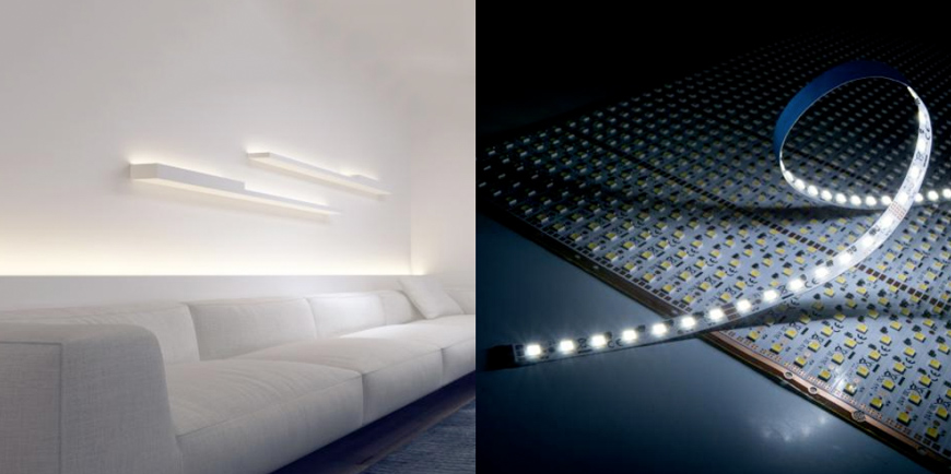 Tiras flexibles blancas afinables y módulos con LEDs similares a los de Nichia o Sun.