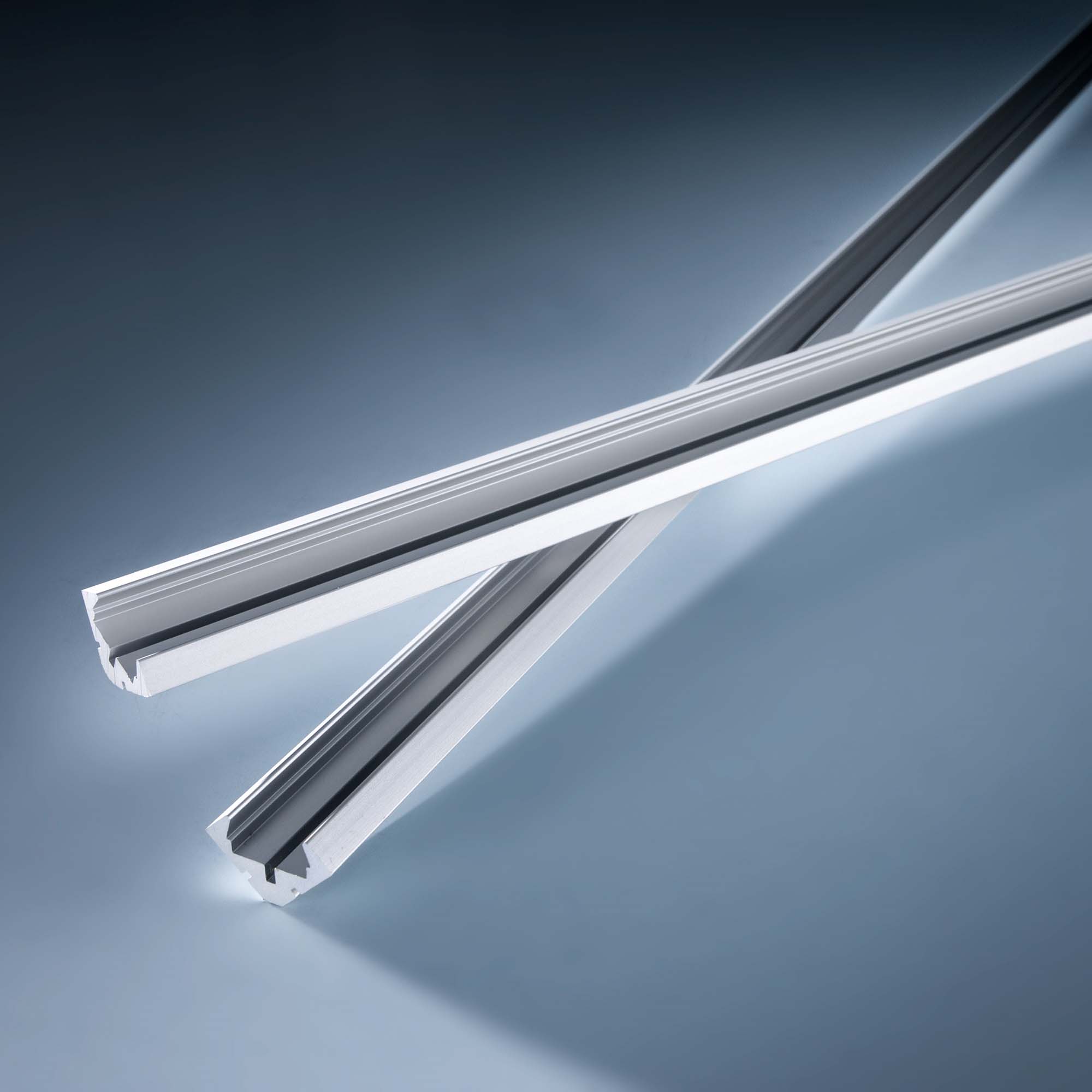 Perfil de aluminio Aluflex esquina para Flexible tiras LED 102cm