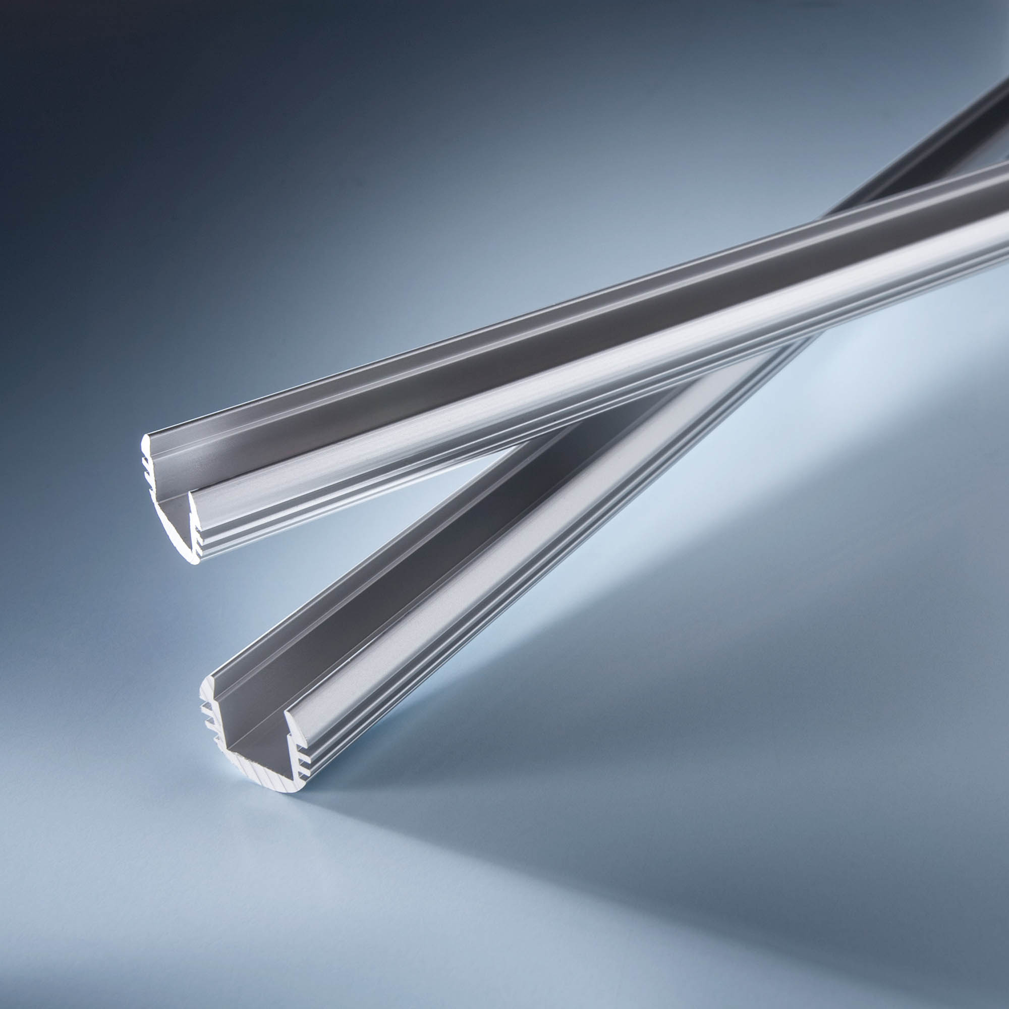 Perfil de aluminio Aluflex redondo para tiras LED flexibles 102cm