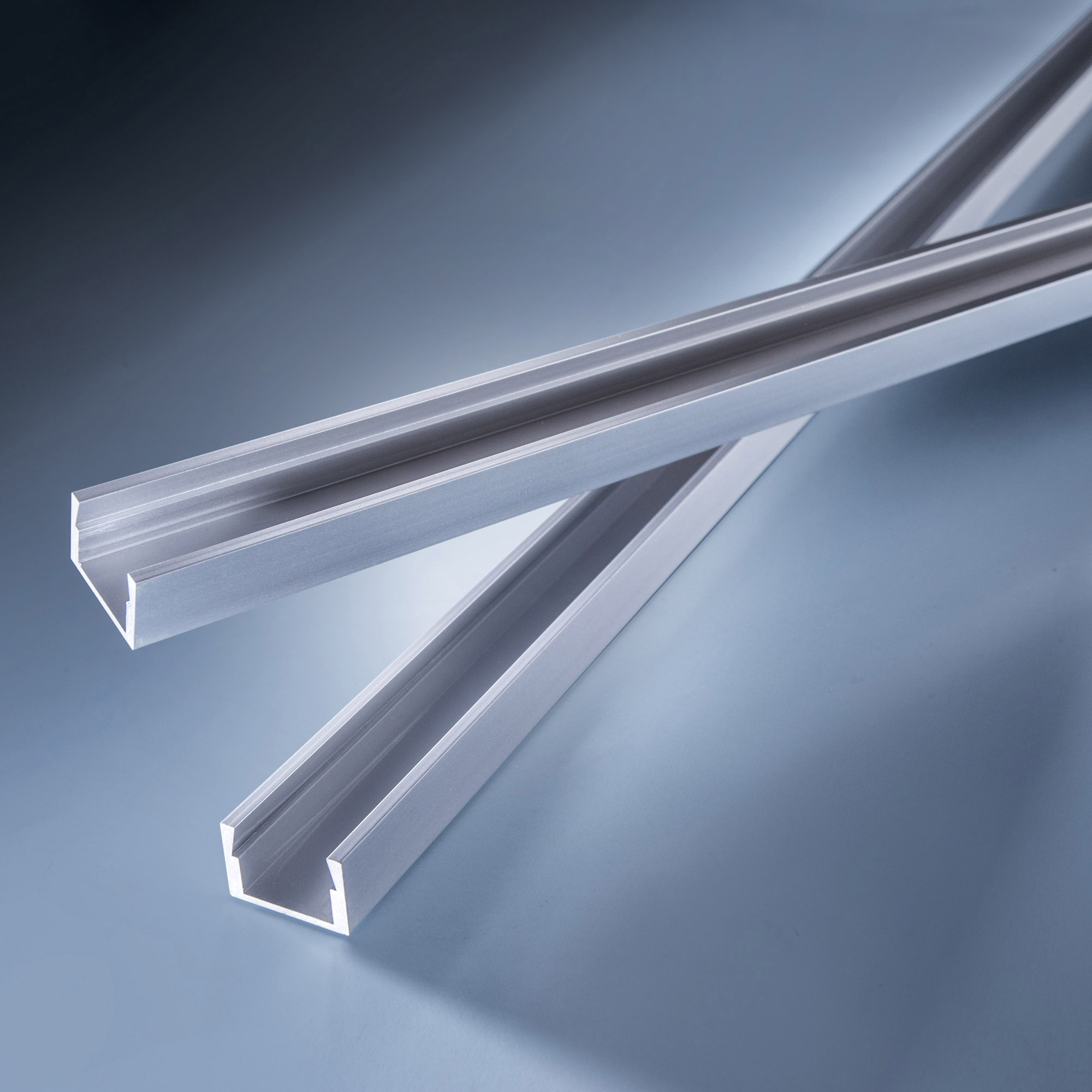 Perfil de aluminio Aluflex deep-flat para superficie y cala tira LED luces 102cm