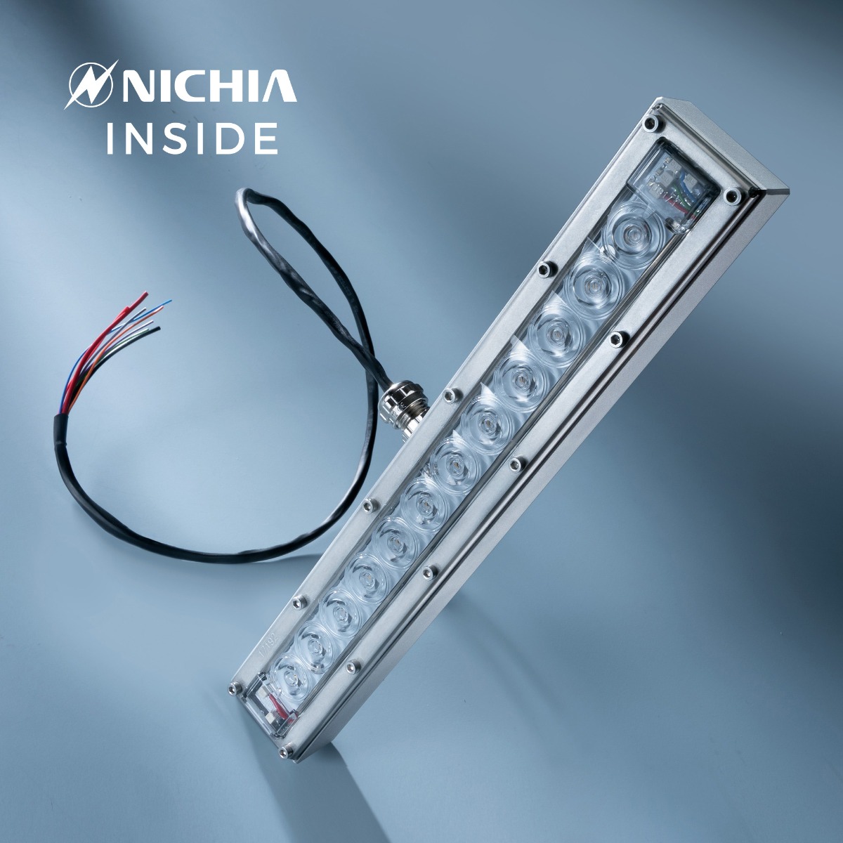 Módulo LED Nichia UVC violeta 280nm 12 LED NCSU334B 630mW 29cm 48VDC IP67 con controlador incluido, para desinfección y esterilización 