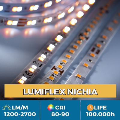 Tiras LED Nichia profesionales, hasta 2700 lm/m, 5 años de garantía