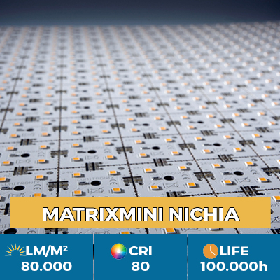Módulo profesional MiniMatrix LED Nichia, hasta 80.000 lm / metro cuadrado